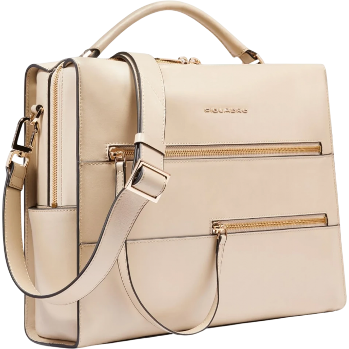 Деловая сумка PIQUADRO PATRICIA бежевая CA6774W140/BE