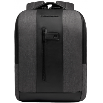 Рюкзак мужской PIQUADRO BRIEF2 CA4818BR2/GRN серый/черный нейлон/натуральная кожа