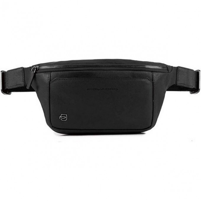 Сумка на пояс PIQUADRO BLACK SQUARE черный натуральная кожа CA2174B3/N